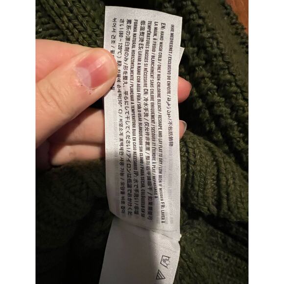 Abercrombie & Fitch Women's Side Button Cable Knit Sweater Army Green Size XS - Picture 6 of 8